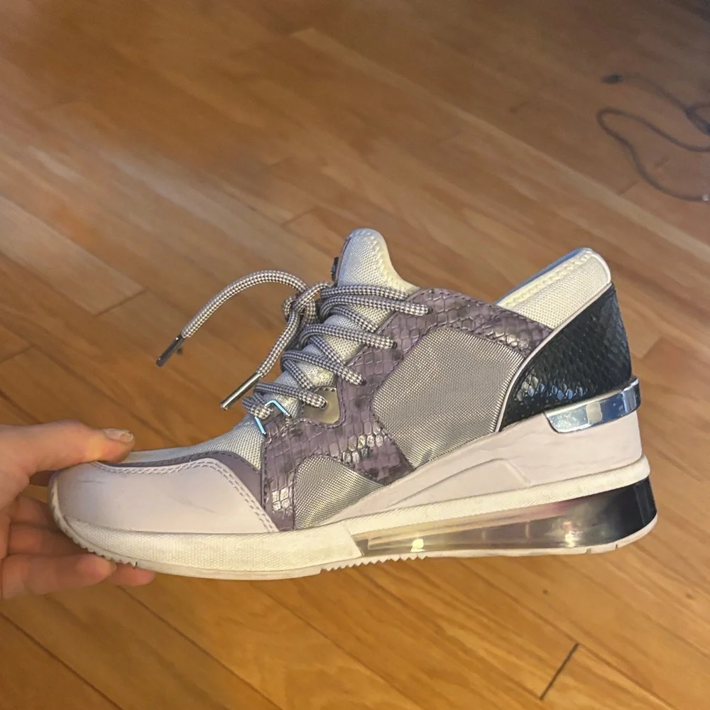 Michael Kors Lavender and White Sneakers - Picture 9 of 11